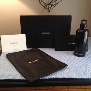 Saint Laurent Sigg Water Bottle Gift Box Storage Bag Card & Envelope Set